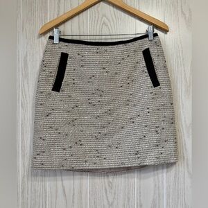 Banana Republic Tweed Mini Skirt Size 6 LNC